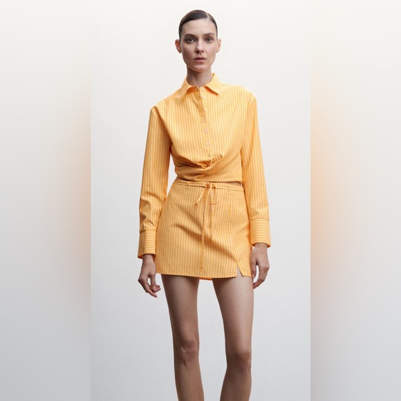 Mango - yellow striped skirt and top included! - Picture 2 of 13